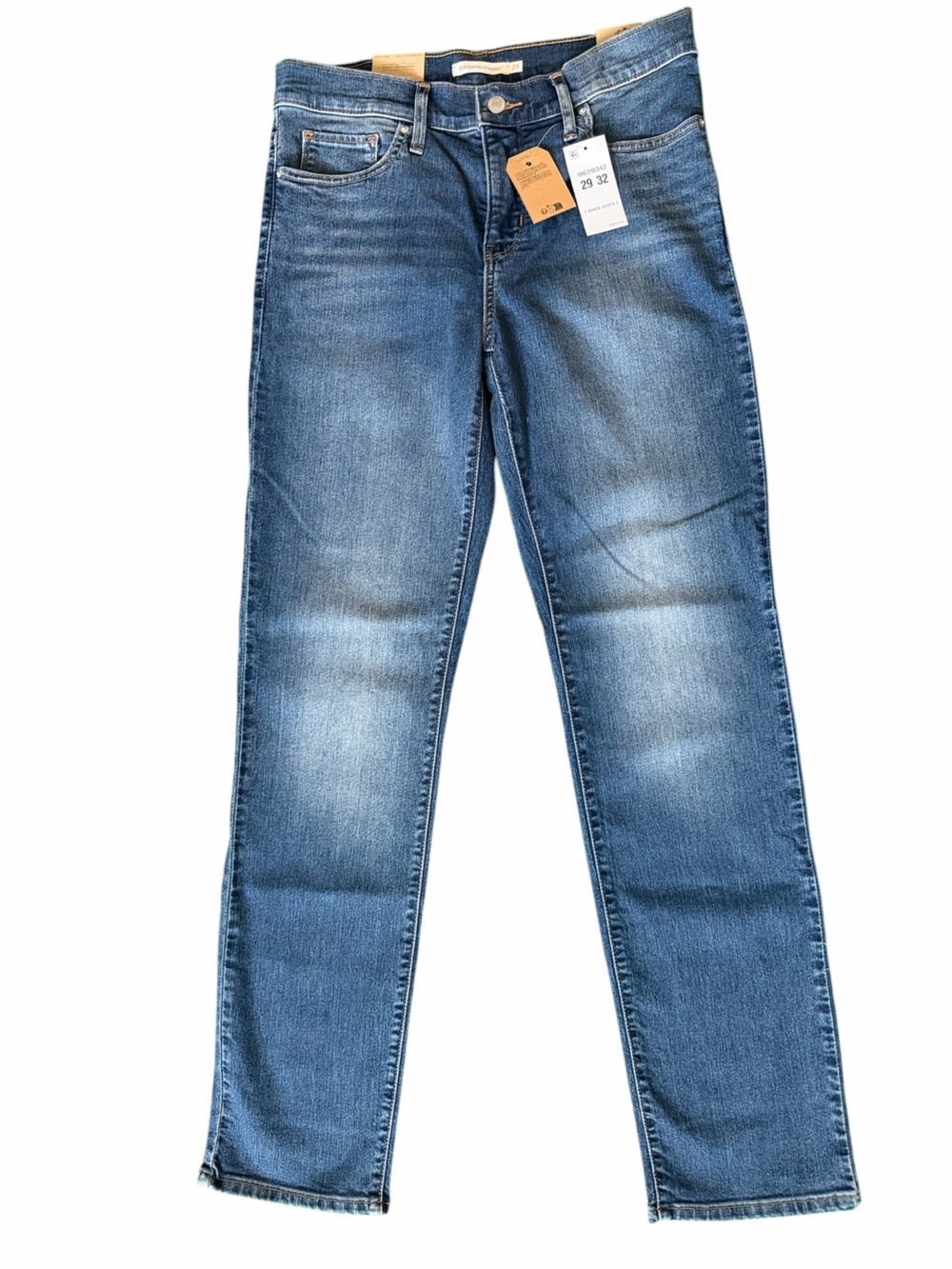 Levi’s 314 Shaping Straight Jeans W29 L32 Stellar Stretch Blue NWT